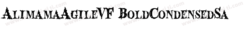 AlimamaAgileVF BoldCondensedSans 70字体转换